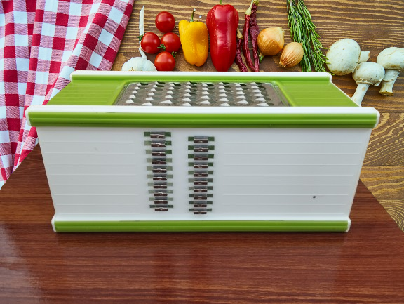 Multi-Purpose Grater - 4-Sided Stainless Steel Vegetable & Cheese Shredder
